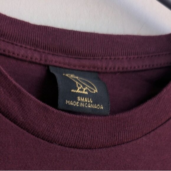 OVO Burgundy Long Sleeve Tee Shirt - Picture 4 of 5